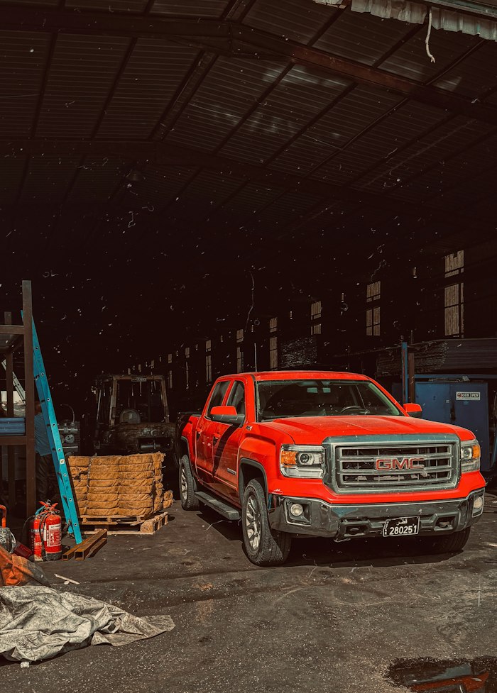 Truck ready for mobile emission inspection